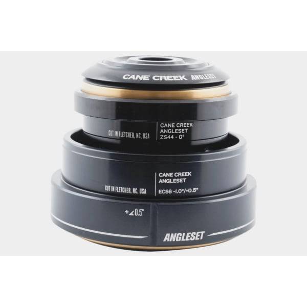 Cane Creek AngleSet Threadless Headset ZS44/28.6 EC56/40 black with 13mm adjustable spacers for bike components