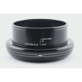 Cane Creek 110 EC49/40 black headset with sealed bearings for precise bike steering, shown in close-up image.