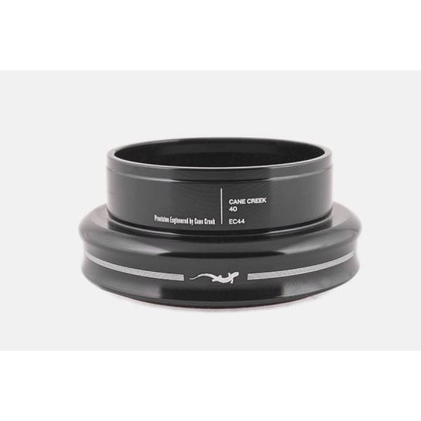 Cane Creek 40 EC44/40 black headset with sealed bearings for smooth steering on bicycle components.