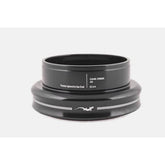 Cane Creek 40 EC44/40 black headset with sealed bearings for smooth steering, shown with components and black finish.