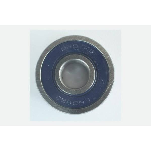 Enduro Bearings 629 2RS ABEC 3 sealed cycling hub and bottom bracket bearing, 9x26x8mm, with rubber seals for smooth rotation.
