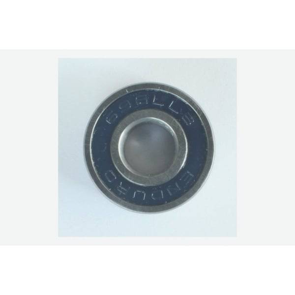 Enduro Bearings 696 LLB ABEC 3 sealed bike bearings, 6x15x5mm, for hubs and bottom brackets in a bike component image.