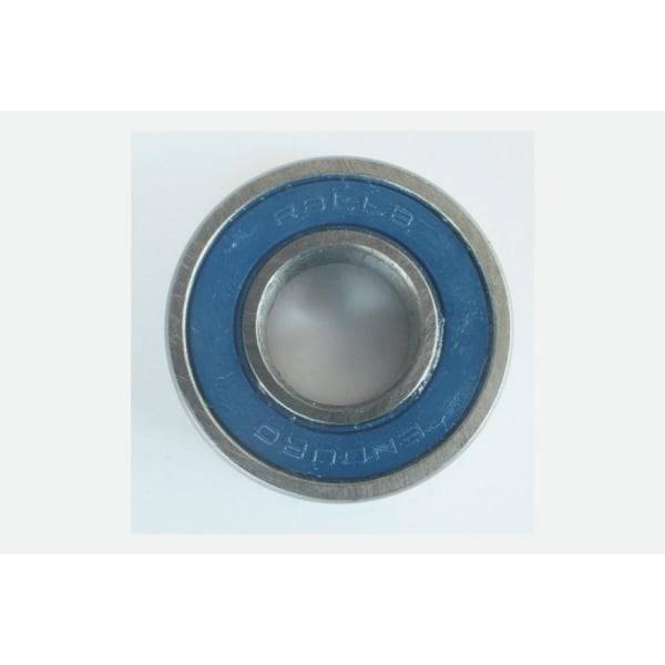 Enduro Bearings R8 LLB ABEC 3 cycling bearings, 7.93x28.57x12.7mm, for hubs and bottom brackets, showing metal components.