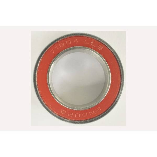 Enduro Bearings 71804 LLB ABEC 5 bike hub and bottom bracket bearing with 7mm x 32mm x 20mm dimensions, metal construction