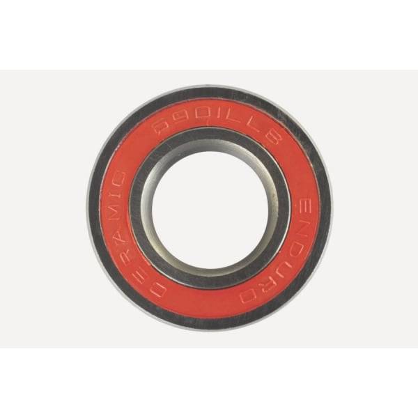 Enduro Bearings 6901 LLB ceramic hybrid bearing for cycling, 12mm x 24mm x 6mm, showing a close-up of the bearing components.