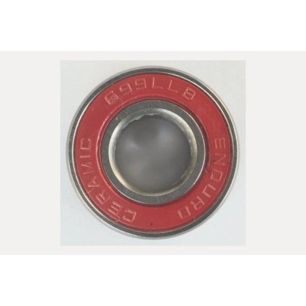 Enduro Bearings 699 LLB ceramic hybrid bearing for cycling hubs, 6x20x9mm, showing the smooth, high-performance bearing in a close-up image.