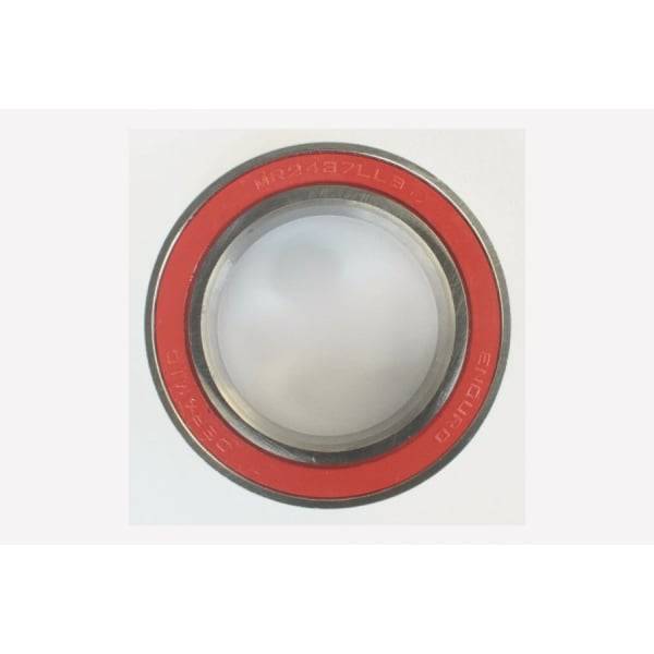 Enduro Bearings MR 2437 LLB ceramic hybrid bearing with low contact seals, 24x37x7mm, for high-performance component applications.