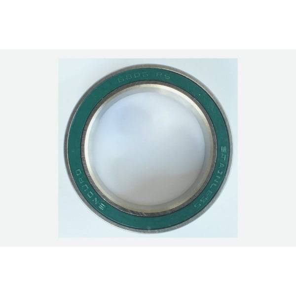 Enduro Bearings 6806 2RS stainless steel sealed bike hub and bottom bracket bearing, showing its durable sealed design.