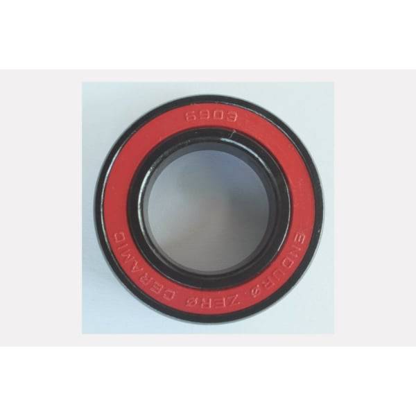 Enduro Bearings 6903 VV Zero ceramic bike bearings, sealed precision components, measuring 17x30x7mm for smooth cycling performance.