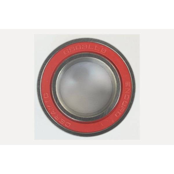 Enduro Bearings 6903 LLB ceramic hybrid bearing for hubs and bottom brackets, 17x30x7mm, with black and silver components