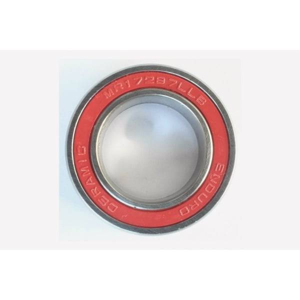 Enduro Bearings MR 17287 LLB ceramic hybrid bearing with 17x28x7mm dimensions, used in bike hubs and bottom brackets.