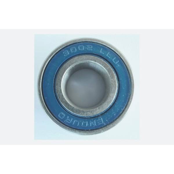 Enduro Bearings 3002 LLU ABEC 3 sealed bike bearing, 15x32x13mm, for hubs and bottom brackets, with lubrication and sealing features.