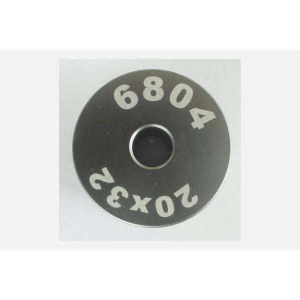 Enduro Bearings 6804 bearing inner guide for EB8420 press, black alignment tool for bicycle component installation.