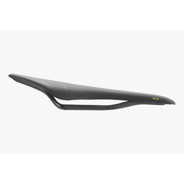 Fizik Arione 00 road bike saddle in black with Mobius carbon braided rails, 298mm length, designed for lightweight performance cycling.