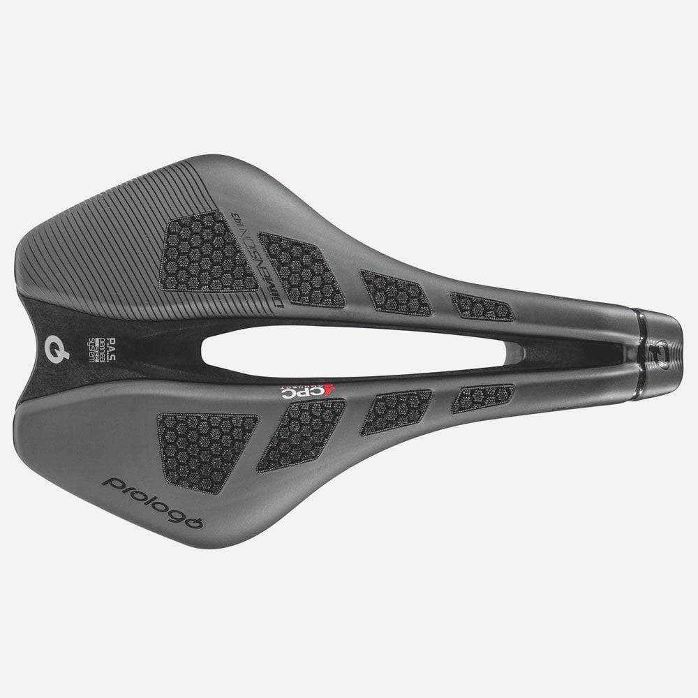Prologo Dimension Nack CPC 143 unisex cycling saddle with ergonomic design and comfort for bike components.