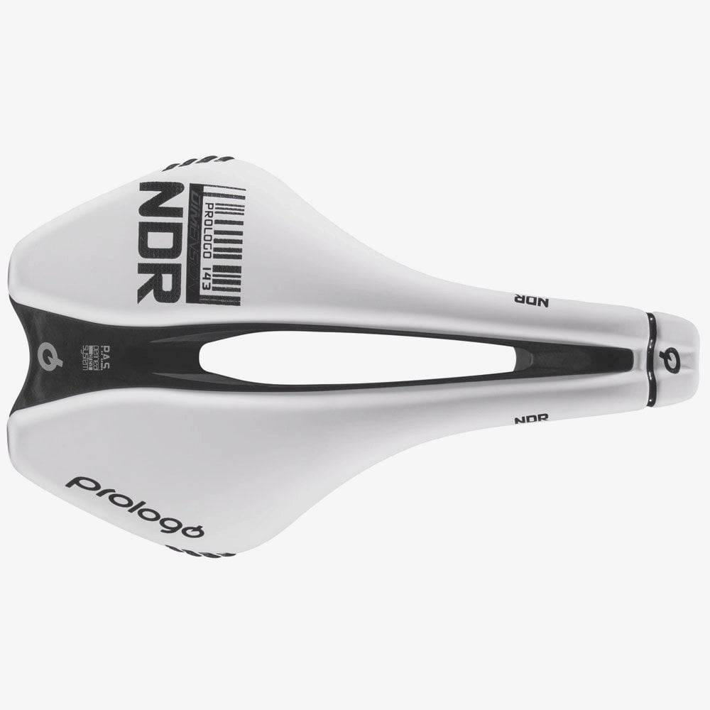 Prologo Dimension NDR Tirox mountain bike saddle with PAS system and padding, designed for comfortable cycling.