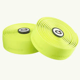 Prologo Plaintouch Cork Bar Tape with self-adhesive backing and end caps, designed for bike handlebars.