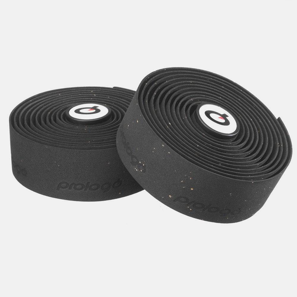 Prologo Plaintouch Cork Bar Tape with self-adhesive backing and end caps for cycling handlebars.