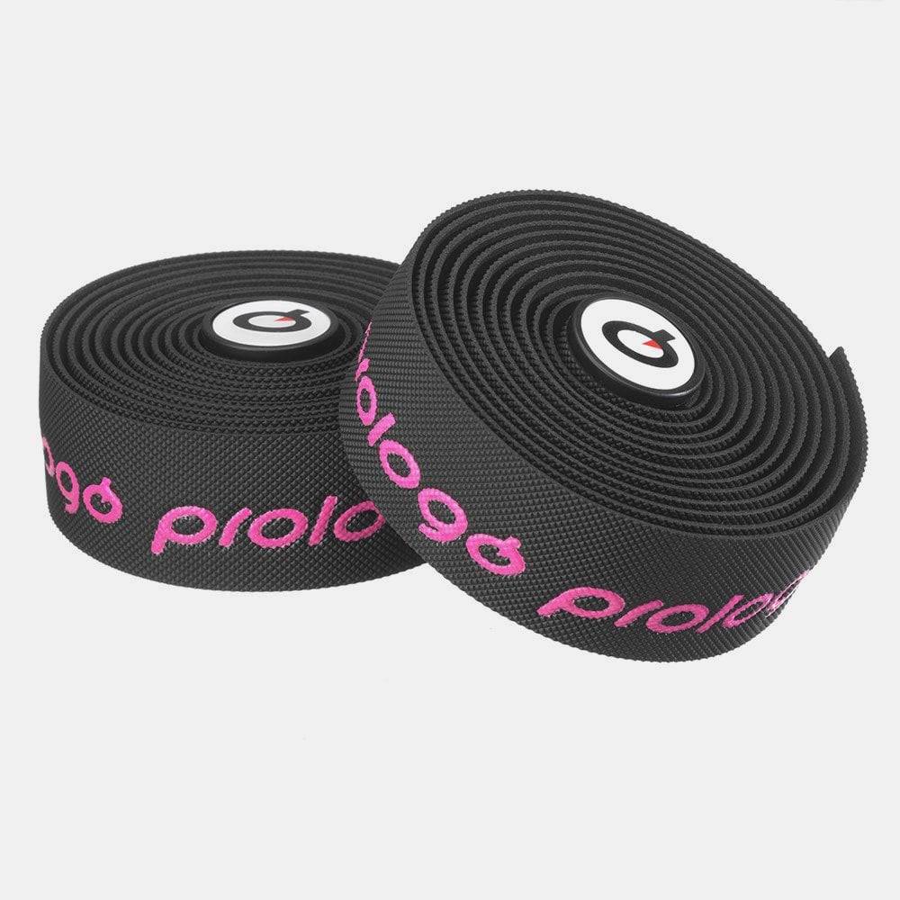 Prologo Onetouch bar tape with gel strip cushioning and micro diamond grip for bicycle handlebars.