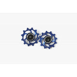 Hope 12-tooth jockey wheels pair for bike drivetrain, showcasing durable metal components with smooth operation and precise gearing.