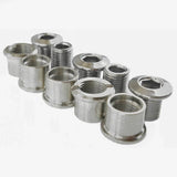 Specialites TA double steel chainring bolts for bike components, showing durable hardware for secure chainring attachment.