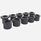 Specialites TA double alloy chainring bolts for bike components, showing shiny silver hardware on a clean bike part.