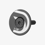 Deda Elementi flat top bike stem cap with M6 bolt, made of metal, designed for bike component assembly.