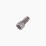 Deda Elementi Ti Bolt M5 x 17mm titanium travel bolt for luggage racks, showcasing the lightweight, durable metal construction.