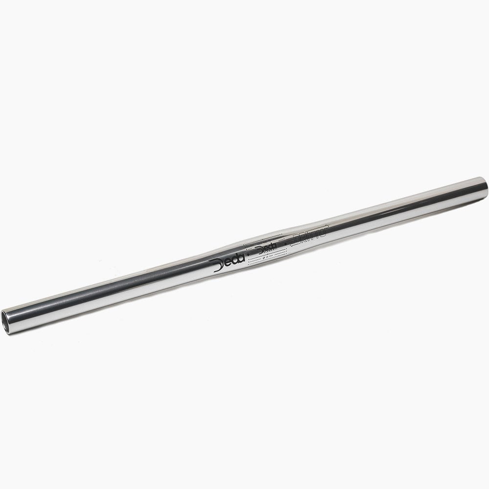 Deda Elementi Dritto Silver flat handlebars for urban bikes, 26.0mm alloy bike handlebar with ergonomic design.