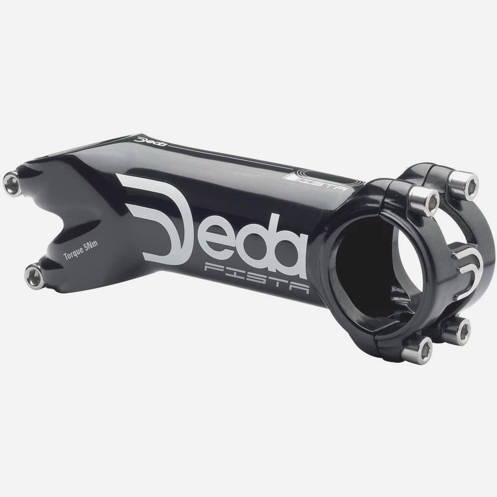Deda Elementi Pista track cycling alloy stem, 110mm length, 31.7mm handlebar clamp, black finish, bike component