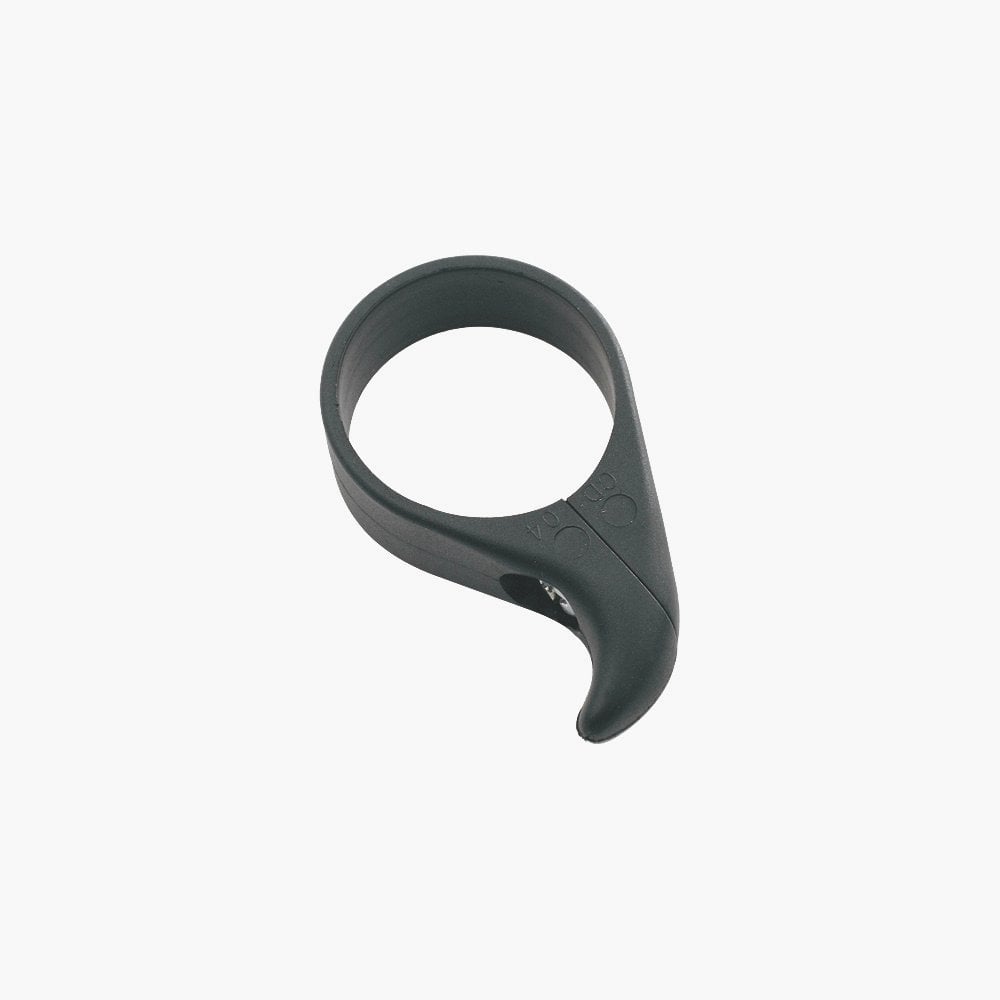 Deda Elementi Dog Fang chain catcher component for bike protection, shown in close-up with mounting details.