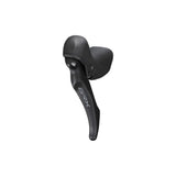 Shimano GRX BL-RX600 left hydraulic drop bar brake lever for gravel bike components, showing textured grip and branding.