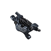 Shimano SLX hydraulic disc brake lever and post mount caliper, black 4-piston MTB components for mountain biking.