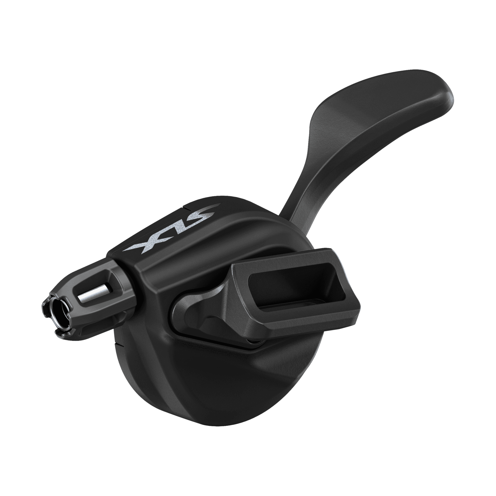Shimano SLX SL-M7100-I I-Spec EV 12-speed mountain bike shift lever with ergonomic design and gear display.