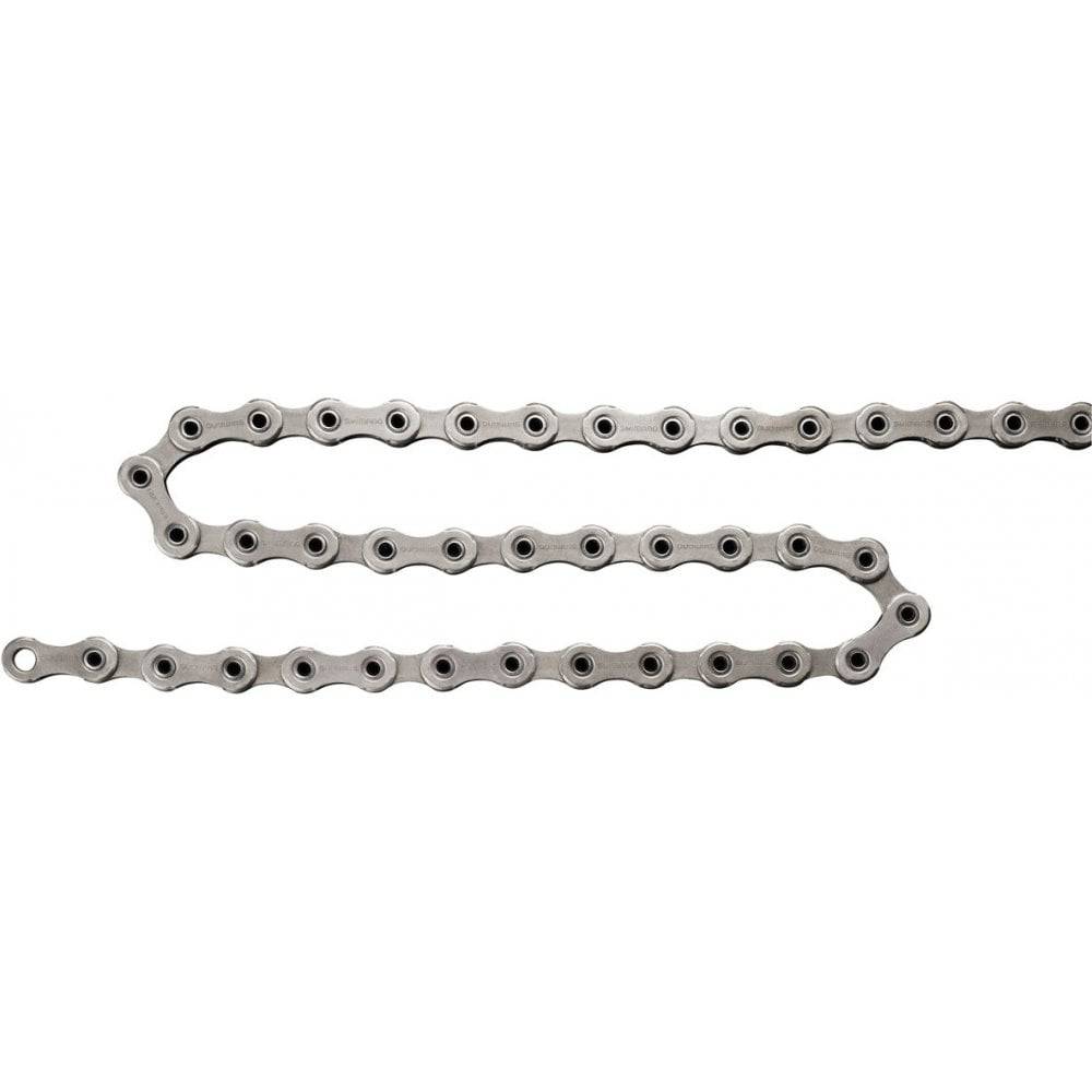 Shimano Dura-Ace & XTR 11-speed HG-X chain with 116 links, Sil-Tec coating, and quick link for bicycle components.