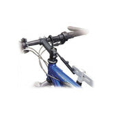 Black Topeak Dual Touch Handlebar Stabiliser for bike maintenance and repair stands, accessory for secure handlebar support.