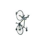 Topeak Swing-Up wall mount bike holder in black with rubber bar and rear wheel pad for secure bike storage