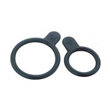 Topeak Redlite Bands Black flexible rear light mount attached to a bike seat post for bicycle safety accessories.