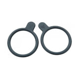 Topeak Whitelite black mounting bands for bike lights, durable accessories for secure attachment to bike handlebars or frames.