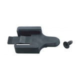 Topeak Wedge Bag outer fixer clip, a durable black accessory for secure mounting of Topeak wedge bags on bikes.