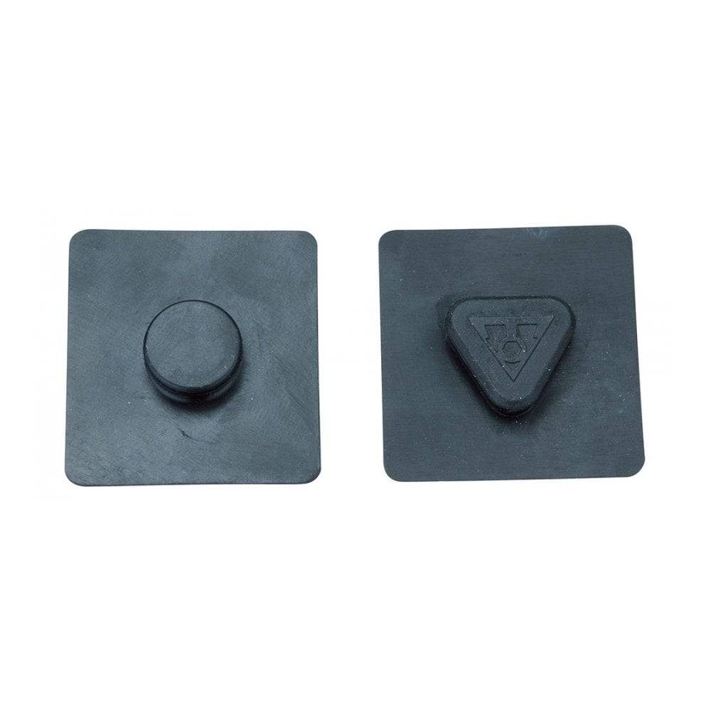 Topeak MTX Beam Rack Shim 1mm black bike rack accessory mounted on a bike, providing stability and secure attachment.