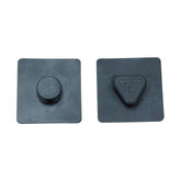 Topeak MTX Beam Rack Shim 1mm black bike rack accessory mounted on a bike, providing stability and secure attachment.