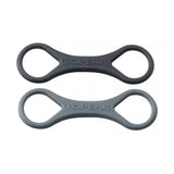 Topeak Whitelite Redlite Aero Race bike light straps in black, secure bike lights with durable accessories for cycling safety.