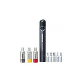 Topeak Nano TorqBar DX compact torque wrench with Allen and Torx bits, black workshop tool for precise bike maintenance.
