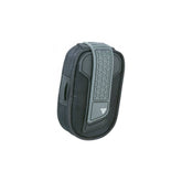 Topeak Tri-Backup Tube Bag in black with Tri-BackUp Pro mount for 700x25c inner tubes, cycling accessories.