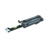 Topeak MTX EX Black bike rack with storage drawer and compatibility with bike bags, sturdy metal construction for cycling accessories.