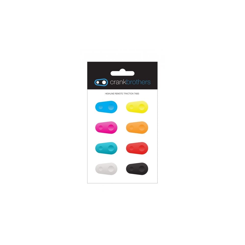 Crankbrothers Highline Traction Pads Rainbow thumb grip replacement for Highline remote mountain bike components.