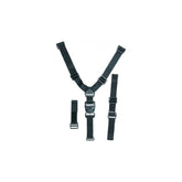 Black Topeak Babyseat II replacement shoulder straps for child bike seat, designed for safety and comfort.