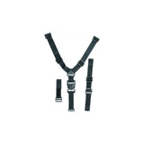 Black Topeak Babyseat II replacement shoulder straps for child bike seat safety, designed for secure and comfortable fit.