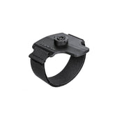Topeak Ninja Master Free Strap Pack black bike tube and tool storage bag attached to bike frame for accessories.